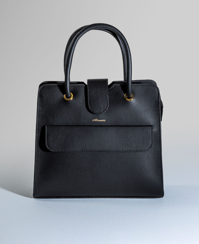 Sac à main en cuir noir - Le désiré