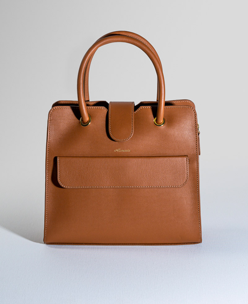 Le-desire-camel Sac à main en cuir camel - Le désiré